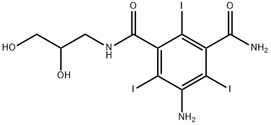 1,3-Benzenedicarboxamide, 5-amino-N1-(2,3-dihydroxypropyl)-2,4,6-triiodo- Structure