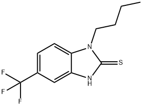 2H-Benzimidazole-2-thione, 1-butyl-1,3-dihydro-5-(trifluoromethyl)- Structure