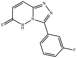 1,2,4-Triazolo[4,3-b]pyridazine-6(5H)-thione, 3-(3-fluorophenyl)- Structure