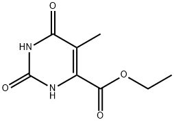 4-Pyrimidinecarboxylic acid, 1,2,3,6-tetrahydro-5-methyl-2,6-dioxo-, ethyl ester Structure