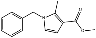 1H-Pyrrole-3-carboxylic acid, 2-methyl-1-(phenylmethyl)-, methyl ester Structure