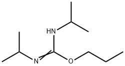 Carbamimidic acid, N,N'-bis(1-methylethyl)-, propyl ester Structure