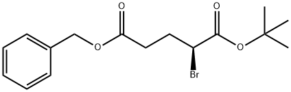 Pentanedioic acid, 2-bromo-, 1-(1,1-dimethylethyl) 5-(phenylmethyl) ester, (2S)- Structure