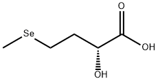 Butanoic acid, 2-hydroxy-4-(methylseleno)-, (2R)- Structure