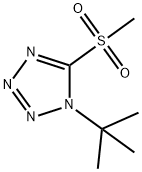 1-(tert-Butyl)-5-(methylsulfonyl)-1H-tetrazole 구조식 이미지