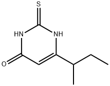 4(1H)-Pyrimidinone, 2,3-dihydro-6-(1-methylpropyl)-2-thioxo- Structure
