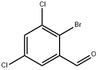 2-bromo-3,5-dichlorobenzaldehyde Structure