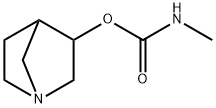 1-Azabicyclo[2.2.1]heptan-3-ol, 3-(N-methylcarbamate) 구조식 이미지