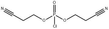 Propanenitrile, 3-[[chloro(2-cyanoethoxy)phosphinyl]oxy]- 구조식 이미지