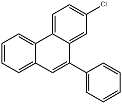 Phenanthrene, 2-chloro-10-phenyl- Structure