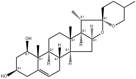 (25RS)-Ruscogenin 구조식 이미지