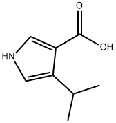 1H-Pyrrole-3-carboxylic acid, 4-(1-methylethyl)- 구조식 이미지
