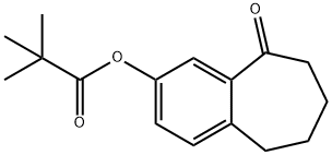 9-Oxo-6,7,8,9-tetrahydro-5H-benzo[7]annulen-2-yl pivalate 구조식 이미지