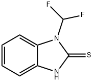 2H-Benzimidazole-2-thione, 1-(difluoromethyl)-1,3-dihydro- Structure