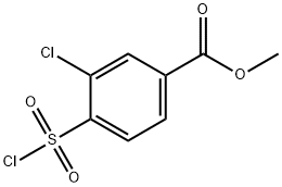 methyl 3-chloro-4-(chlorosulfonyl)benzoate Structure