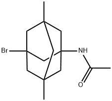 1-bromo-3-acetylamino-5,7-dimethyl adamantane 구조식 이미지