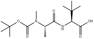 L-Valine, N-[(1,1-dimethylethoxy)carbonyl]-N-methyl-L-alanyl-3-methyl- Structure