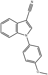 1H-Indole-3-carbonitrile, 1-(4-methoxyphenyl)- Structure