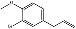 Benzene, 2-bromo-1-methoxy-4-(2-propen-1-yl)- Structure