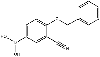 [4-(Benzyloxy)-3-cyanophenyl]boronic acid 구조식 이미지