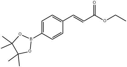 2-Propenoic acid, 3-[4-(4,4,5,5-tetramethyl-1,3,2-dioxaborolan-2-yl)phenyl]-, ethyl ester, (2E)- Structure