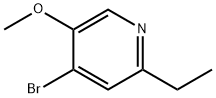 Pyridine, 4-bromo-2-ethyl-5-methoxy- Structure