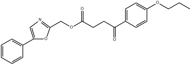 (5-Phenyl-1,3-oxazol-2-yl)methyl 4-oxo-4-(4-propoxyphenyl)butanoate Structure