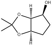 4H-Cyclopenta-1,3-dioxol-4-ol, tetrahydro-2,2-dimethyl-, (3aS,4S,6aR)- Structure