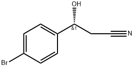 (R)-3-(4'-bromophenyl)-3-hydroxypropanenitrile 구조식 이미지