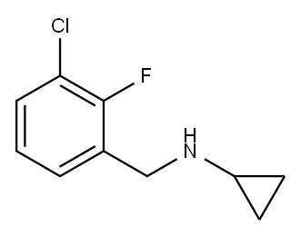 Benzenemethanamine, 3-chloro-N-cyclopropyl-2-fluoro- Structure