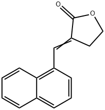 2(3H)-Furanone, dihydro-3-(1-naphthalenylmethylene)- Structure