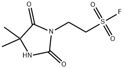 1-Imidazolidineethanesulfonyl fluoride, 4,4-dimethyl-2,5-dioxo- Structure