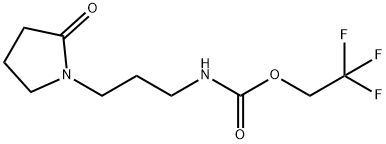 Carbamic acid, [3-(2-oxo-1-pyrrolidinyl)propyl]-, 2,2,2-trifluoroethyl ester (9CI) Structure