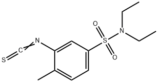 N,N-diethyl-3-isothiocyanato-4-methylbenzene-1-sulfonamide 구조식 이미지