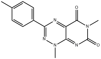 Pyrimido[5,4-e]-1,2,4-triazine-5,7(1H,6H)-dione, 1,6-dimethyl-3-(4-methylphenyl)- Structure