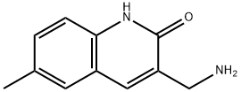 2(1H)-Quinolinone, 3-(aminomethyl)-6-methyl- Structure