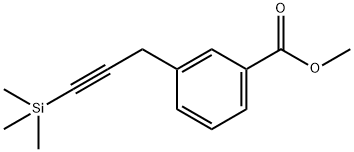 Benzoic acid, 3-[3-(trimethylsilyl)-2-propyn-1-yl]-, methyl ester Structure