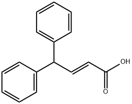 2-Butenoic acid, 4,4-diphenyl-, (2E)- Structure