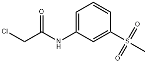 Acetamide, 2-chloro-N-[3-(methylsulfonyl)phenyl]- 구조식 이미지