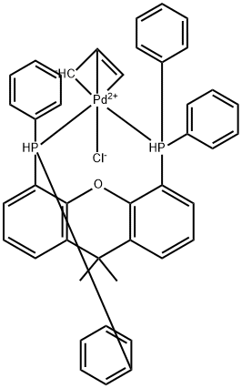 Palladium, chloro[1,1'-(9,9-dimethyl-9H-xanthene-4,5-diyl)bis[1,1-diphenylphosphine-κP]](η3-2-propen-1-yl)- Structure