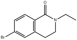 6-Bromo-2-ethyl-3,4-dihydroisoquinolin-1(2H)-one 구조식 이미지