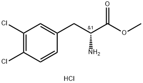 METHYL (2R)-2-AMINO-3-(3,4-DICHLOROPHENYL)PROPANOATE HCl 구조식 이미지