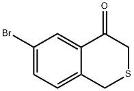 1H-2-Benzothiopyran-4(3H)-one, 6-bromo- Structure