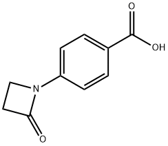 Benzoic acid, 4-(2-oxo-1-azetidinyl)- Structure