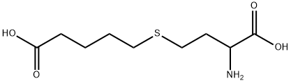 Pentanoic acid, 5-[(3-amino-3-carboxypropyl)thio]- Structure