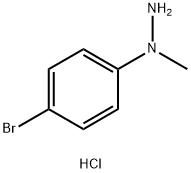 Hydrazine, 1-(4-bromophenyl)-1-methyl-, monohydrochloride Structure