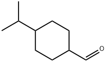 4-(propan-2-yl)cyclohexane-1-carbaldehyde, Mixture of diastereomers 구조식 이미지