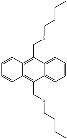 Anthracene, 9,10-bis[(butylthio)methyl]- Structure