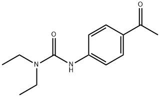 Urea, N'-(4-acetylphenyl)-N,N-diethyl- Structure