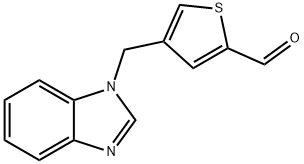 4-(1{H}-benzimidazol-1-ylmethyl)thiophene-2-carbaldehyde Structure